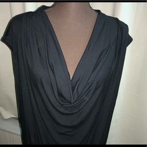 Michael Kors Sexy V Neck Slimming Black Dress